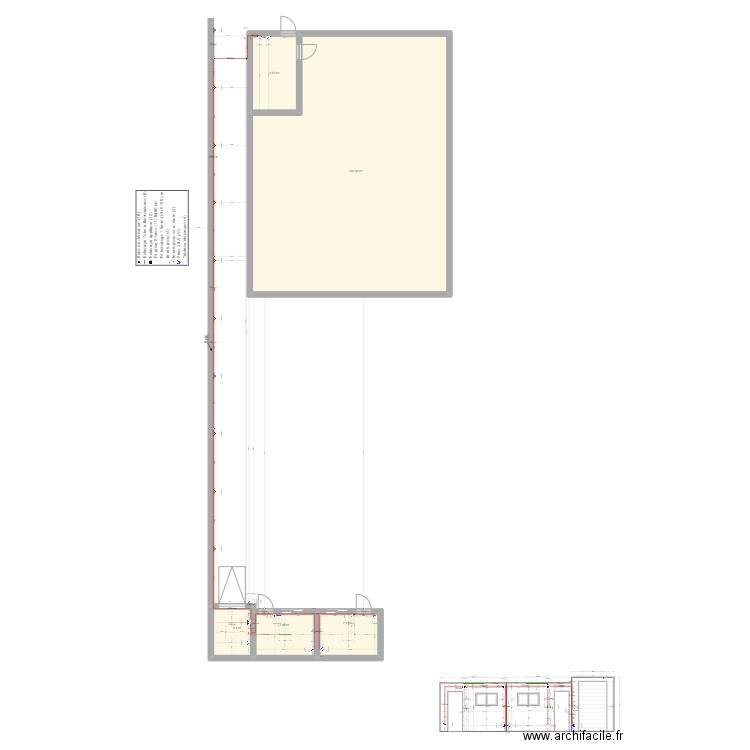 Maison extérieur Portugal. Plan de 5 pièces et 161 m2