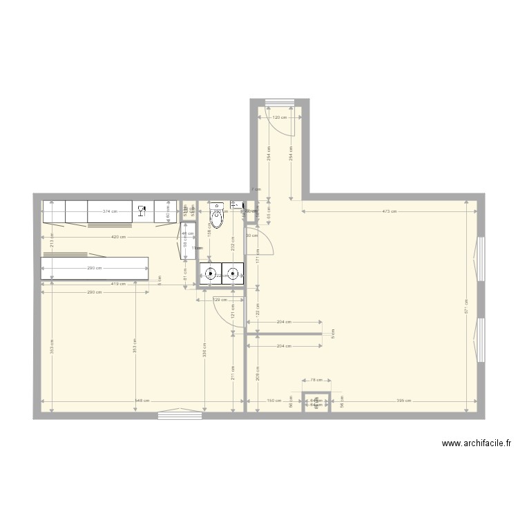 Bussy marion base 9. Plan de 5 pièces et 69 m2