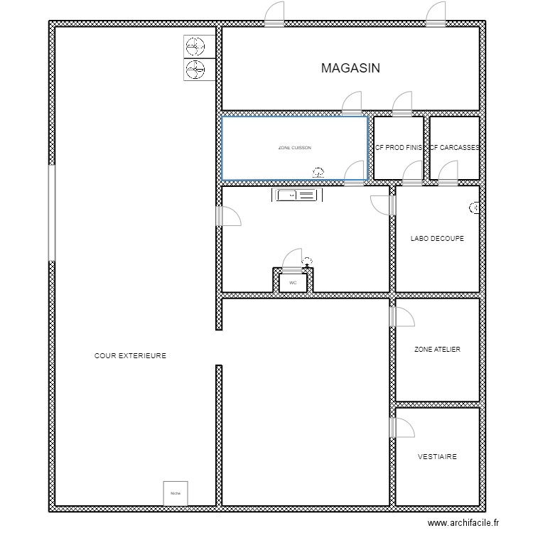 Merle. Plan de 10 pièces et 339 m2