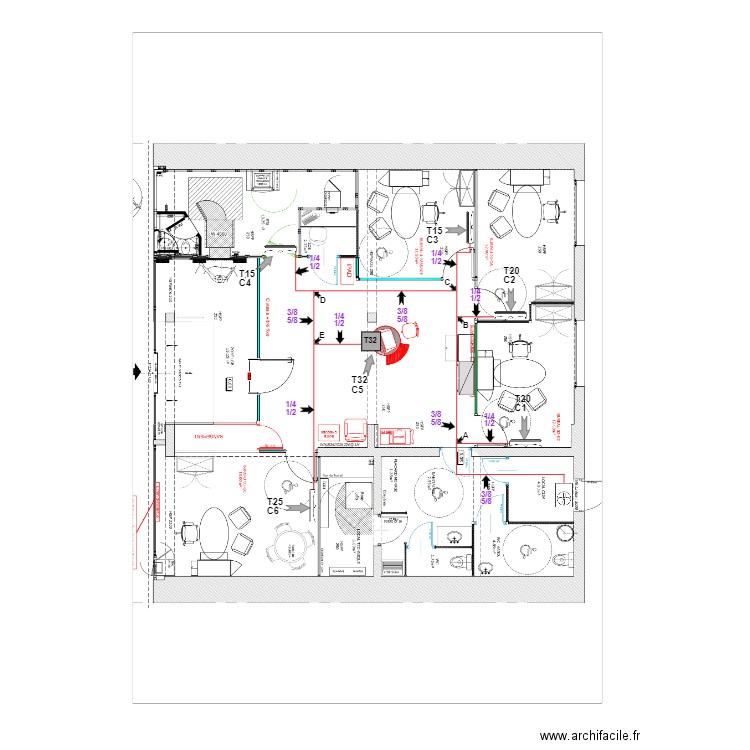 Caisse D'Epargne Climatisation Mural la Métard . Plan de 0 pièce et 0 m2