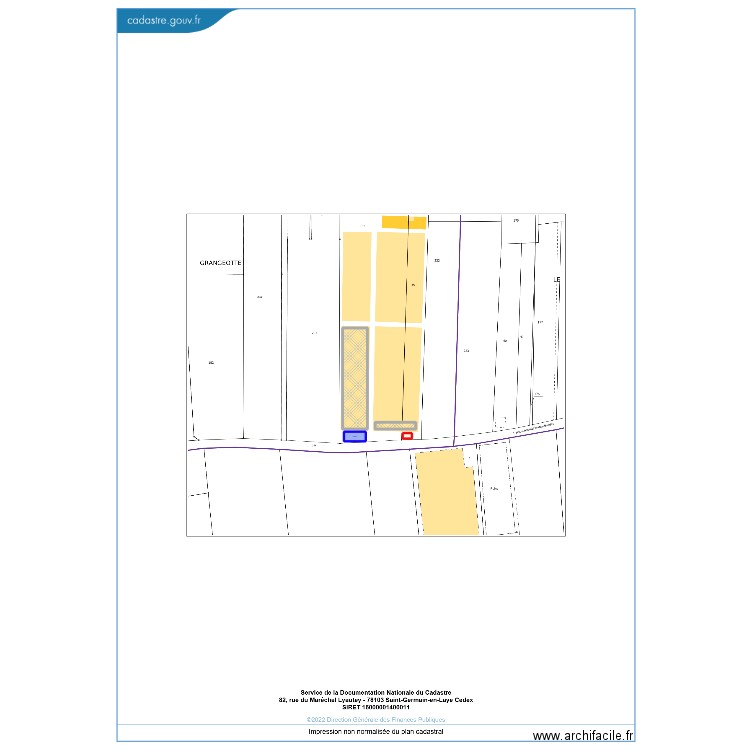 serres. Plan de 4 pièces et 38 m2