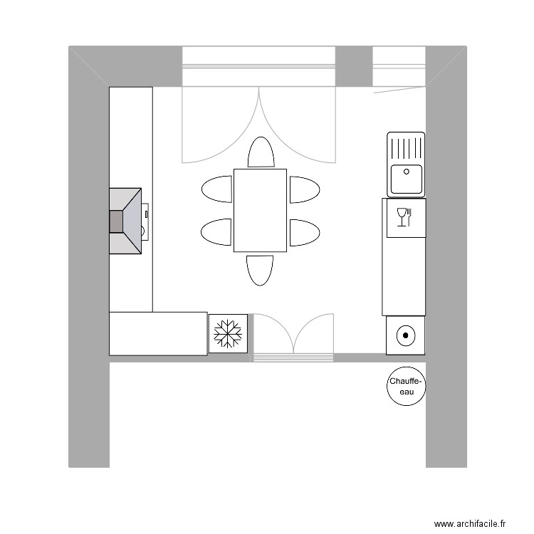 Laupies Proposition aménagement Cuisine. Plan de 0 pièce et 0 m2