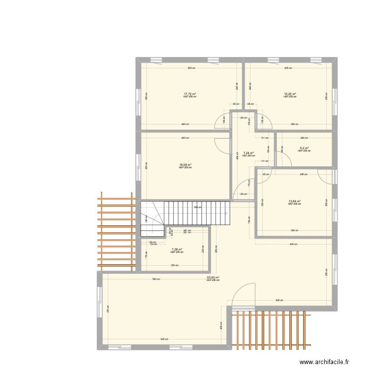 Kerkour 3.5. Plan de 8 pièces et 136 m2