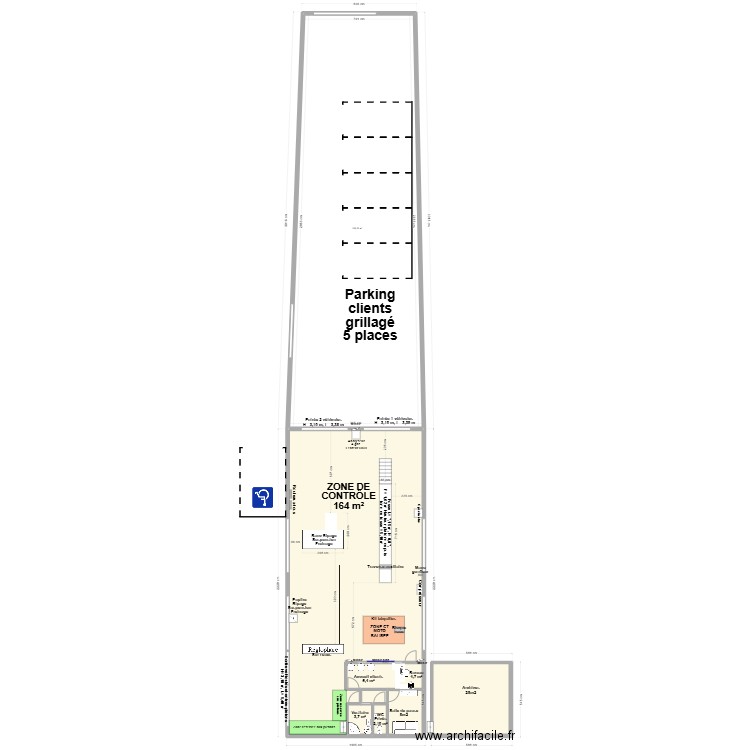 CCT mixte VL/CL  CTMG CHATELLERAULT 86CTMG. Plan de 8 pièces et 501 m2