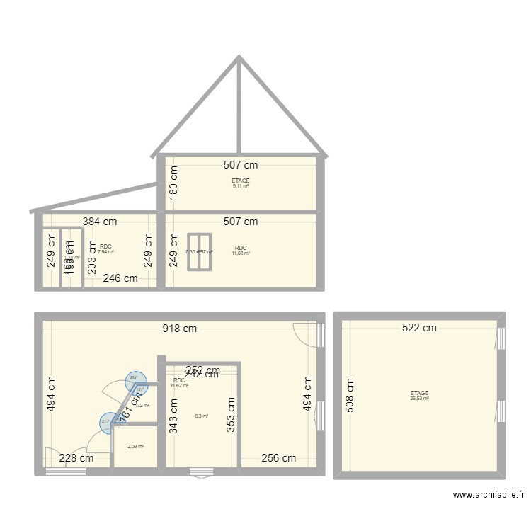 CHEPNIERS LA MERCERIE 2. Plan de 15 pièces et 145 m2