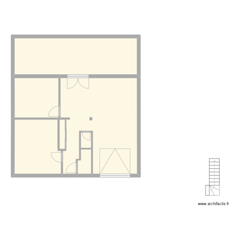 Maison - sous-sol. Plan de 6 pièces et 99 m2