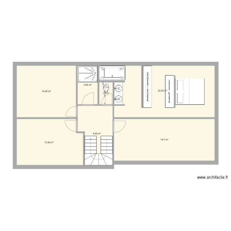 Etage Finkmatt 2. Plan de 7 pièces et 87 m2