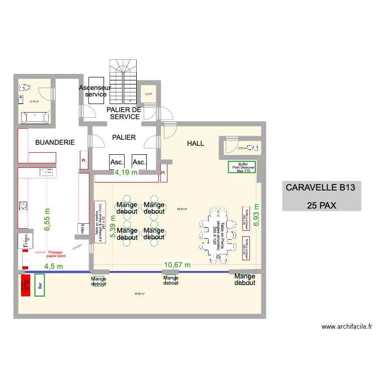 Caravelle B13 def. Plan de 4 pièces et 90 m2