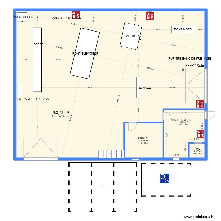 controle technique blavozy MARIE jean pierre.0. Plan de 4 pièces et 288 m2