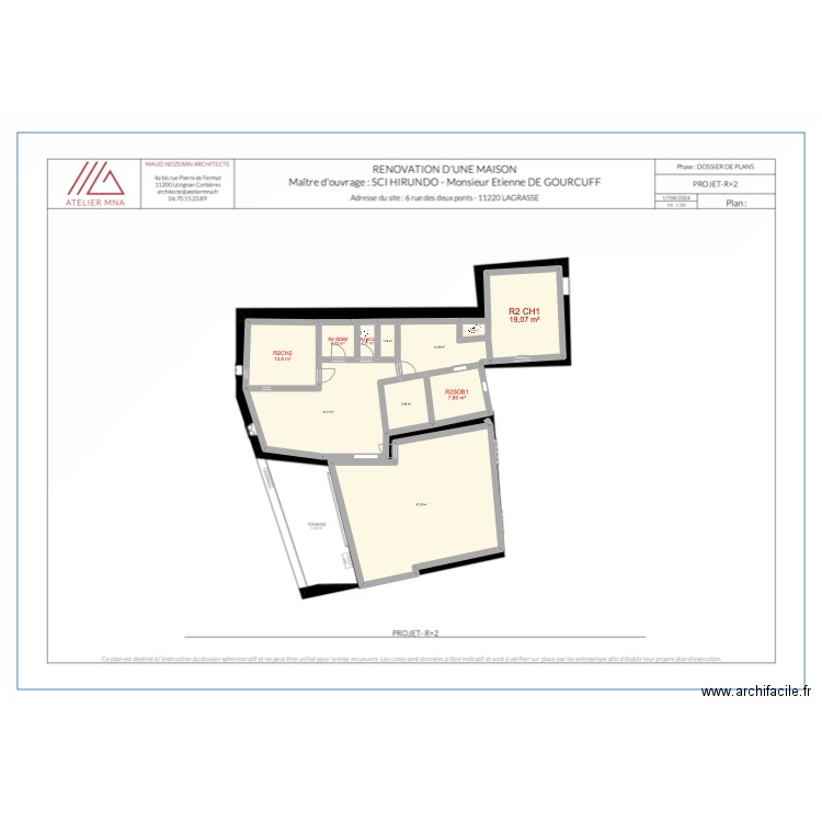 R2 VIDE 2025.02.24. Plan de 10 pièces et 156 m2