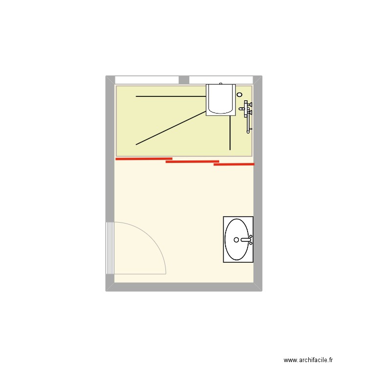 Projet_Schwerer. Plan de 1 pièce et 4 m2