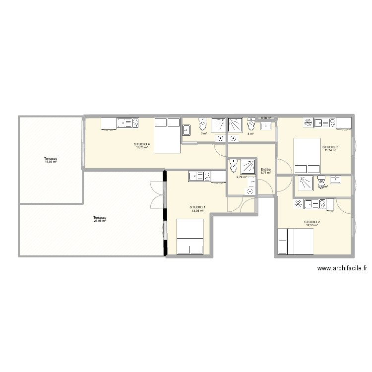 Renovation 2024 2. Plan de 12 pièces et 113 m2