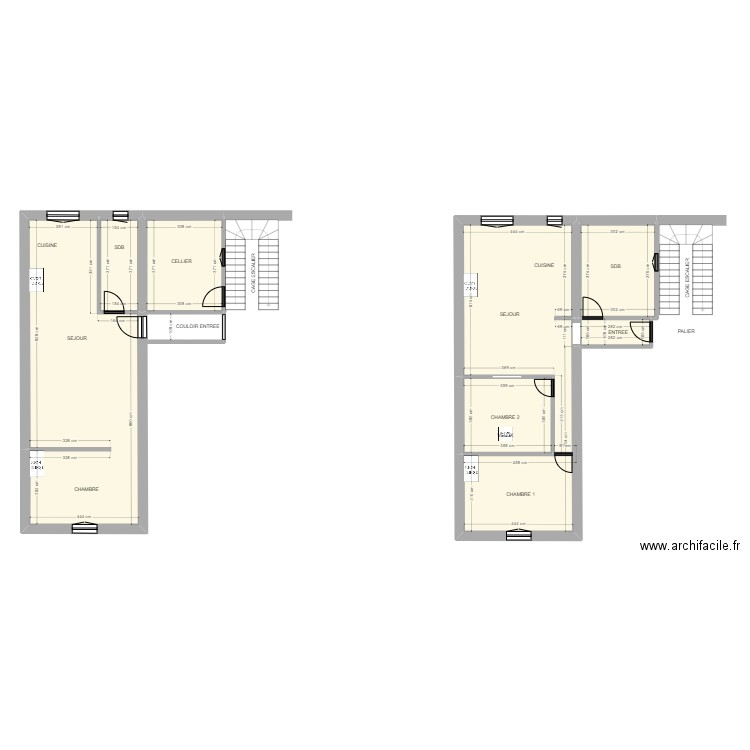 BAILLEUR NELSON. Plan de 7 pièces et 134 m2