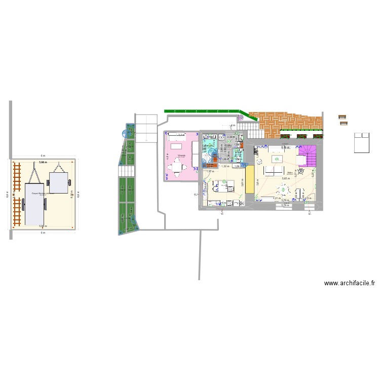 Carport-16-01-2025. Plan de 19 pièces et 120 m2