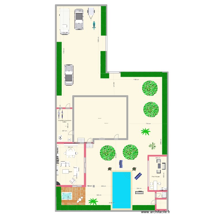 Charpenne. Plan de 8 pièces et 2329 m2