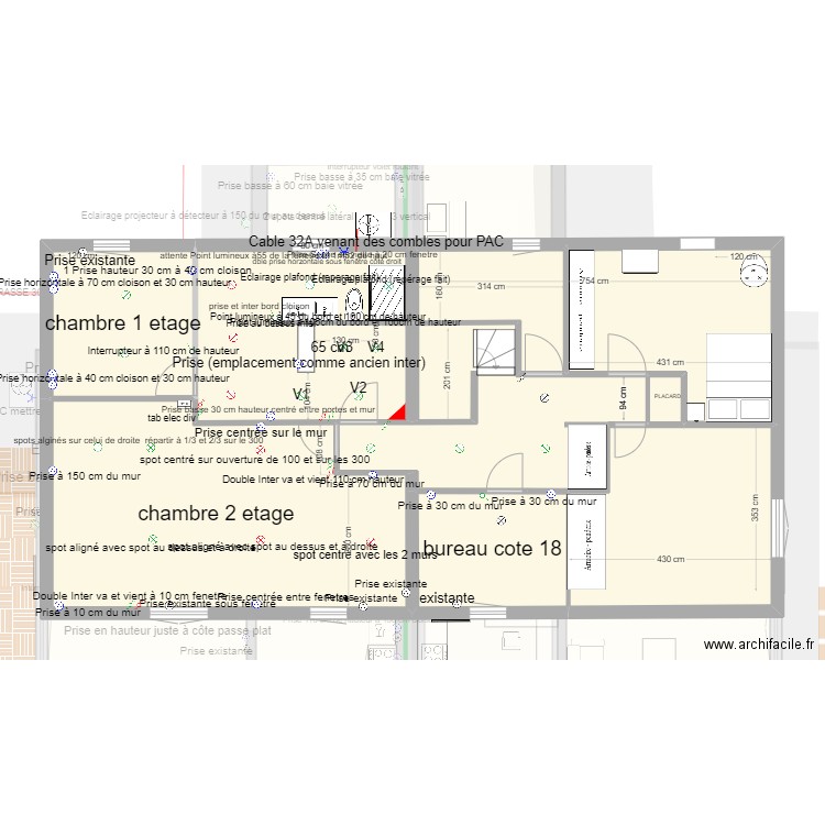 PLANV39. Plan de 17 pièces et 253 m2