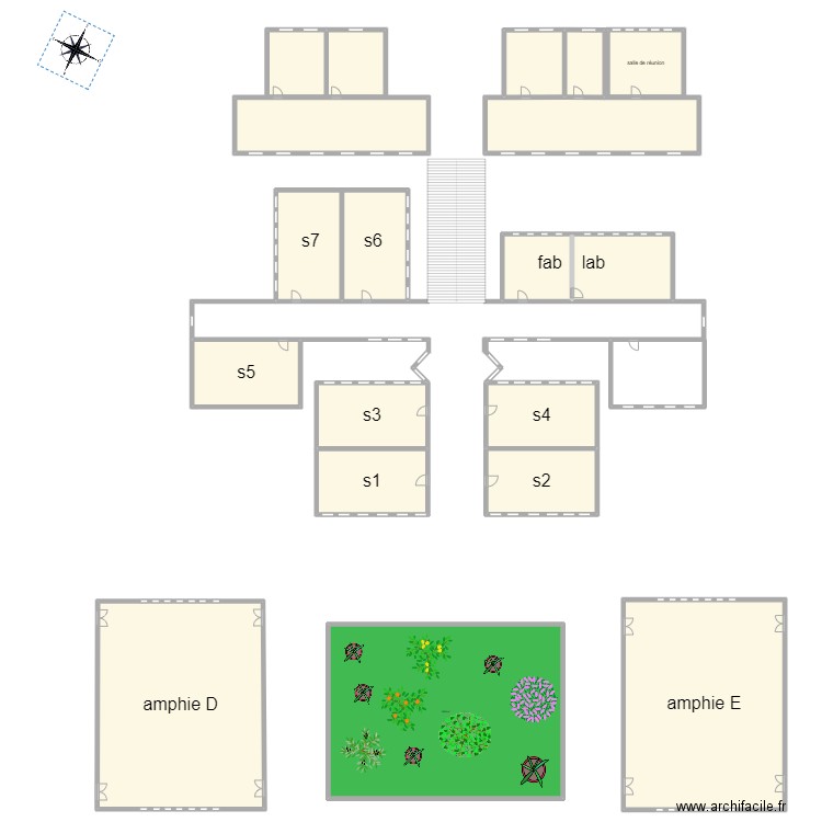 dhep . Plan de 18 pièces et 1485 m2