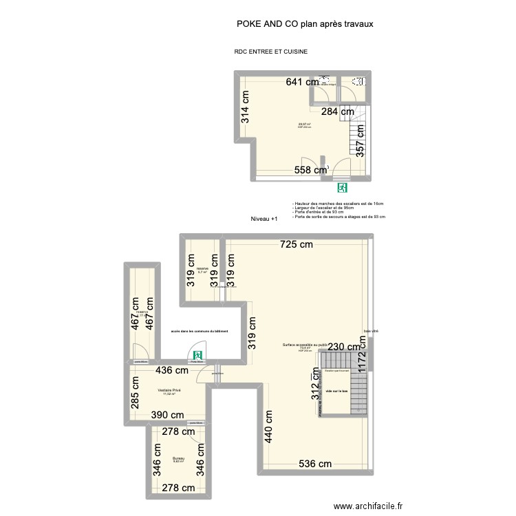 poke and co plan après travaux 1.1. Plan de 14 pièces et 252 m2