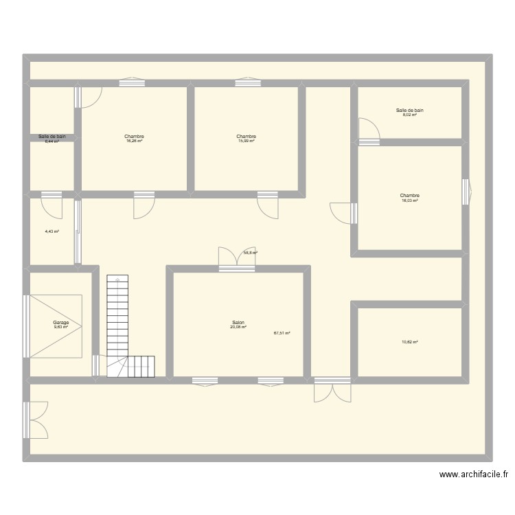 my house. Plan de 11 pièces et 234 m2