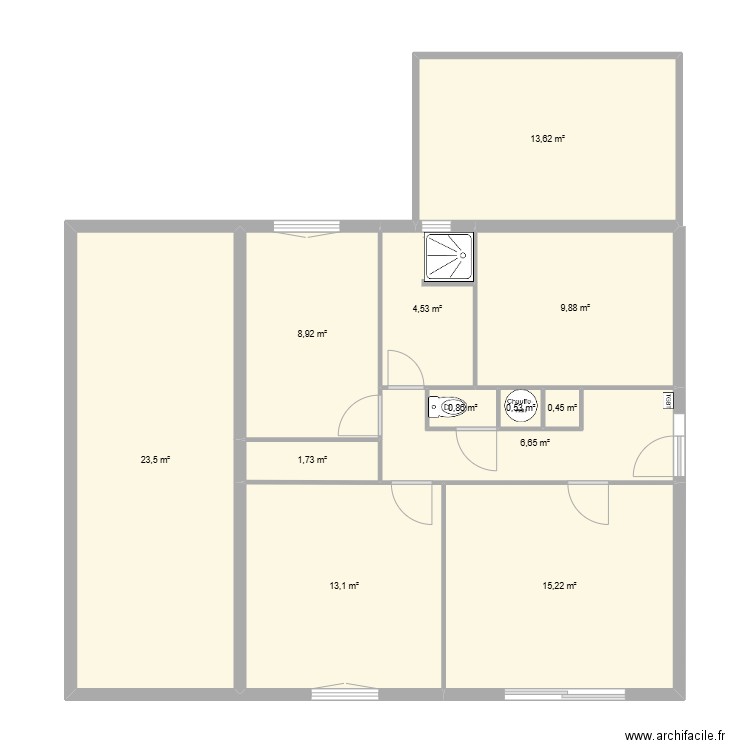 Maison Penvenan. Plan de 12 pièces et 99 m2