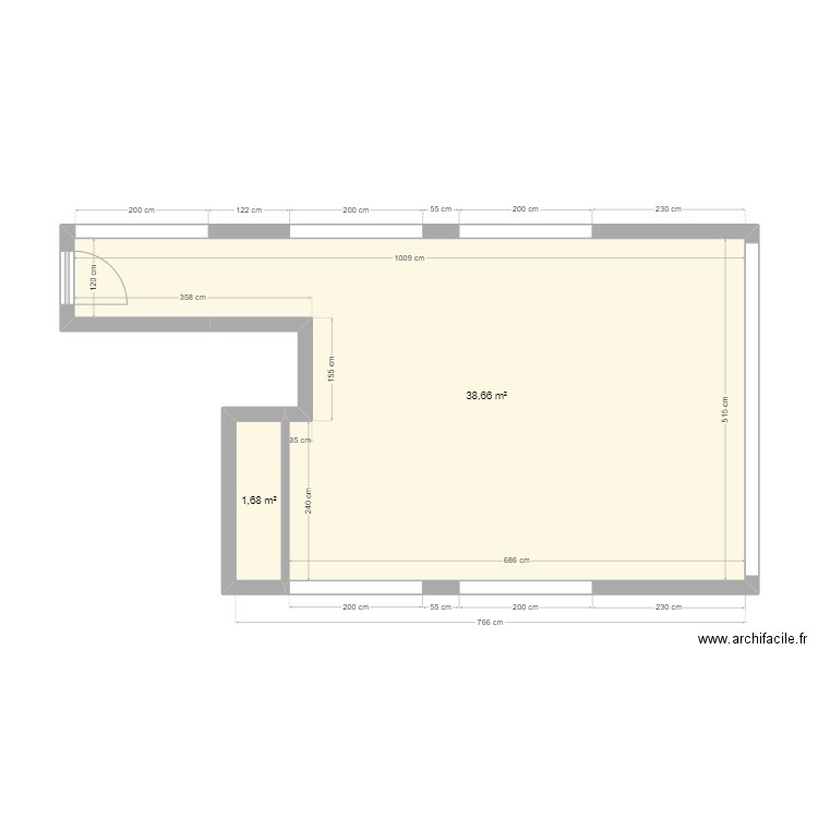 Plan YANN - Plan 2 pièces 40 m2 dessiné par nielsdaumas