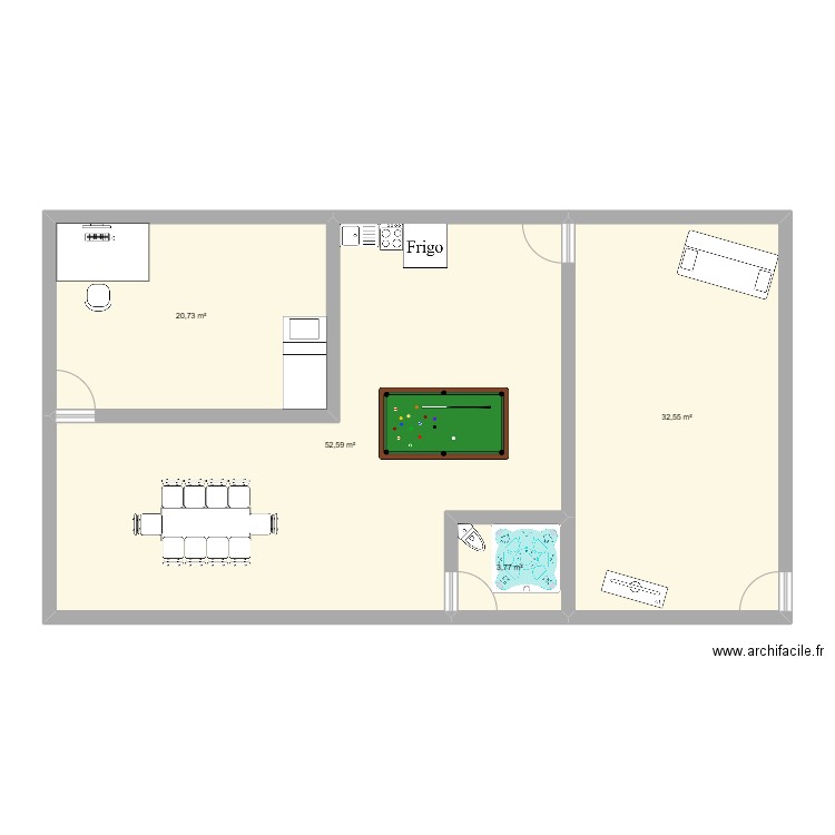 SIGMA. Plan de 4 pièces et 110 m2