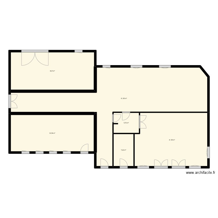 reine jeanne. Plan de 15 pièces et 411 m2