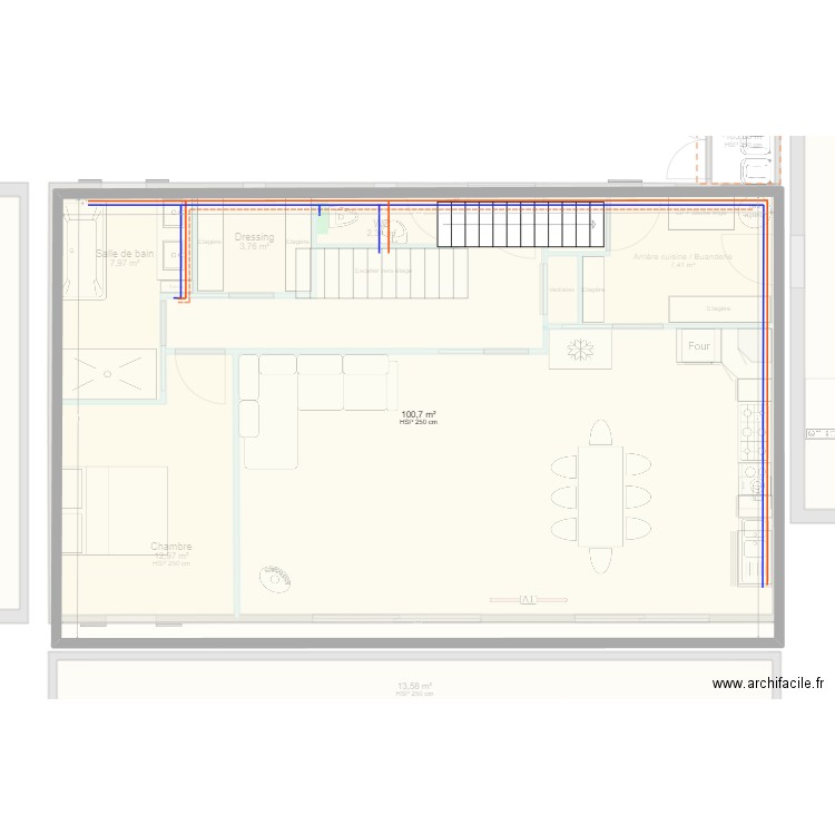 az2. Plan de 12 pièces et 199 m2