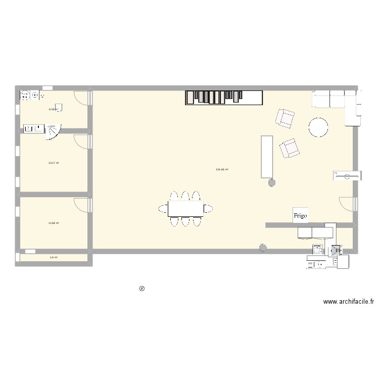 plan maison. Plan de 5 pièces et 170 m2