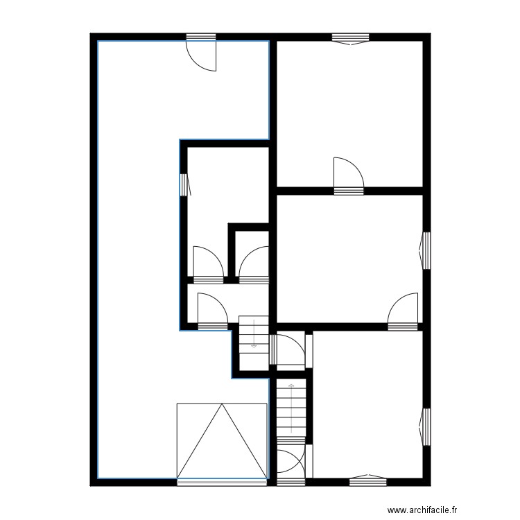 richard1. Plan de 16 pièces et 235 m2