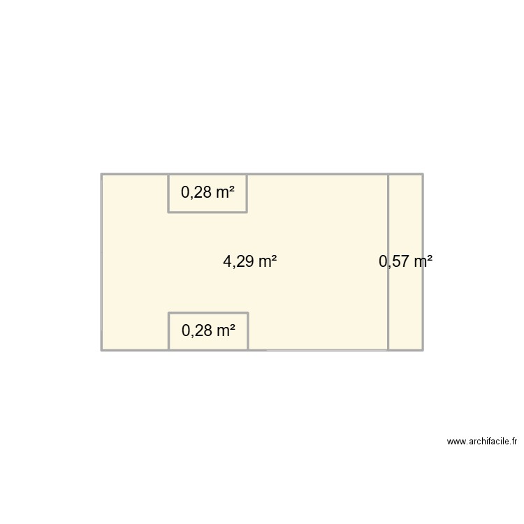 master . Plan de 4 pièces et 5 m2