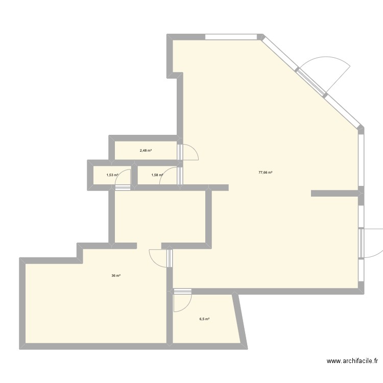 Le Familial. Plan de 6 pièces et 126 m2