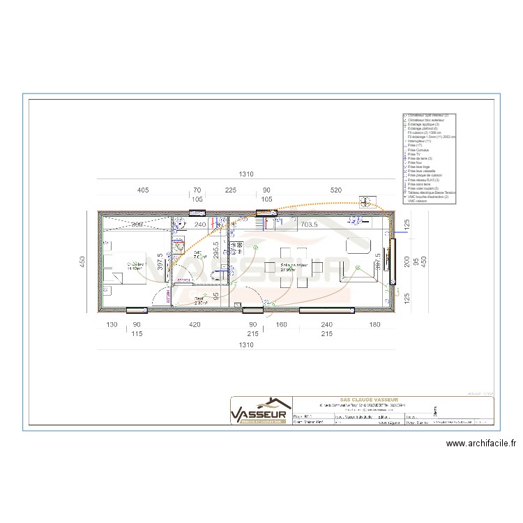 VASSEUR PP. Plan de 0 pièce et 0 m2