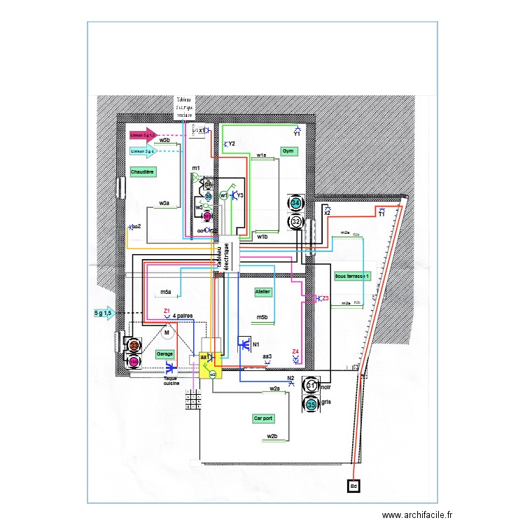 caves Noémie  12-2024  câblé et de position. Plan de 0 pièce et 0 m2