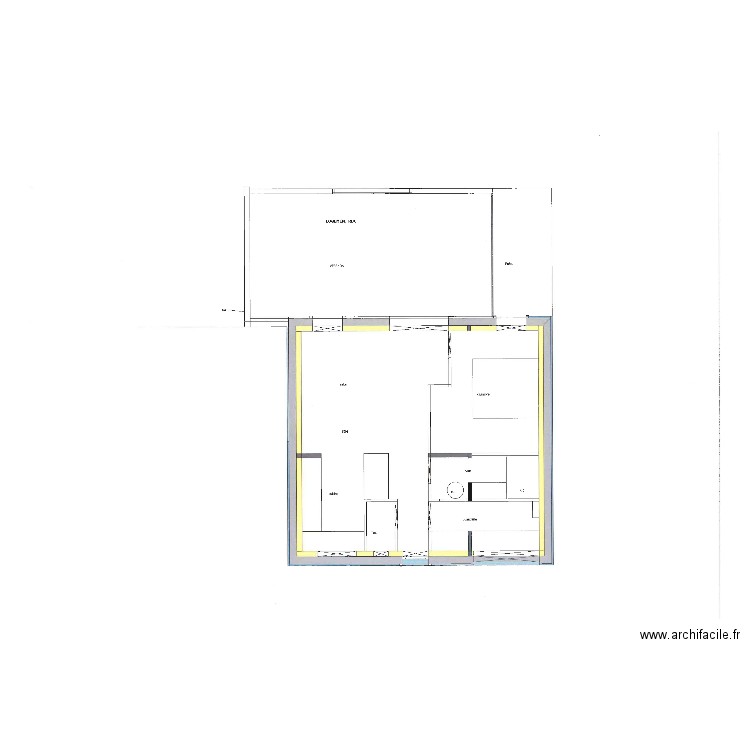 BEDOUET RDC. Plan de 0 pièce et 0 m2