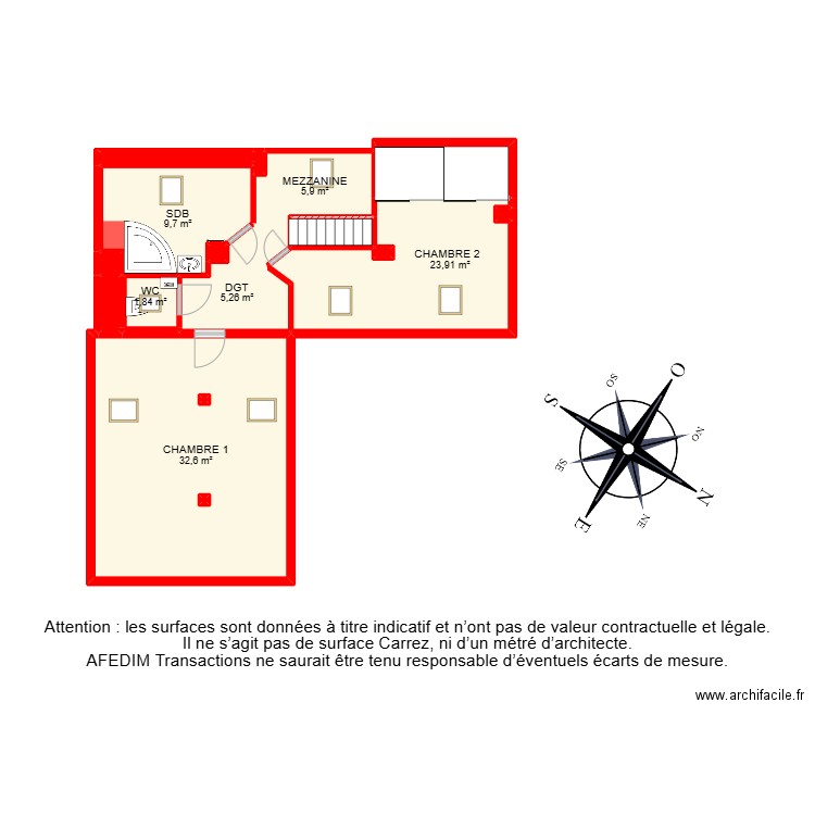 BI24852 -. Plan de 28 pièces et 145 m2