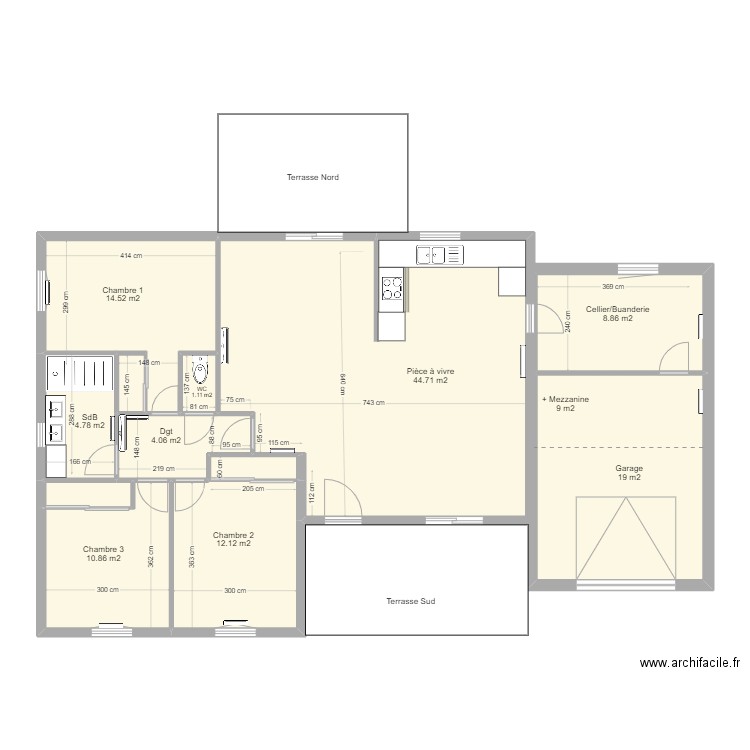 Bormes plan 3 Pro cot. Plan de 12 pièces et 120 m2