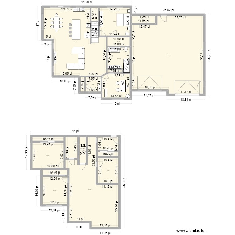maison 3 4. Plan de 19 pièces et 392 m2