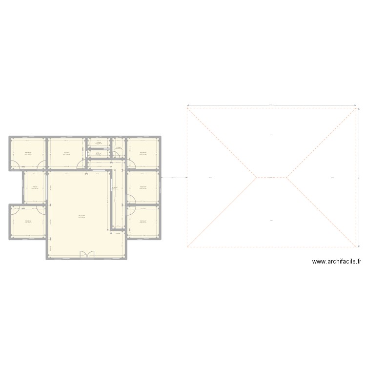 Ma maison 2. Plan de 12 pièces et 154 m2