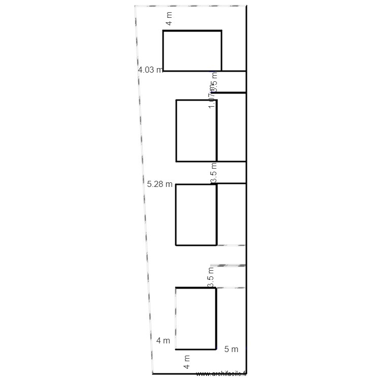 PLAN CONSTRUCTION 41. Plan de 4 pièces et 1290 m2