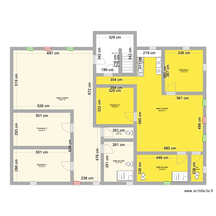 Vionnaz galetas. Plan de 11 pièces et 177 m2