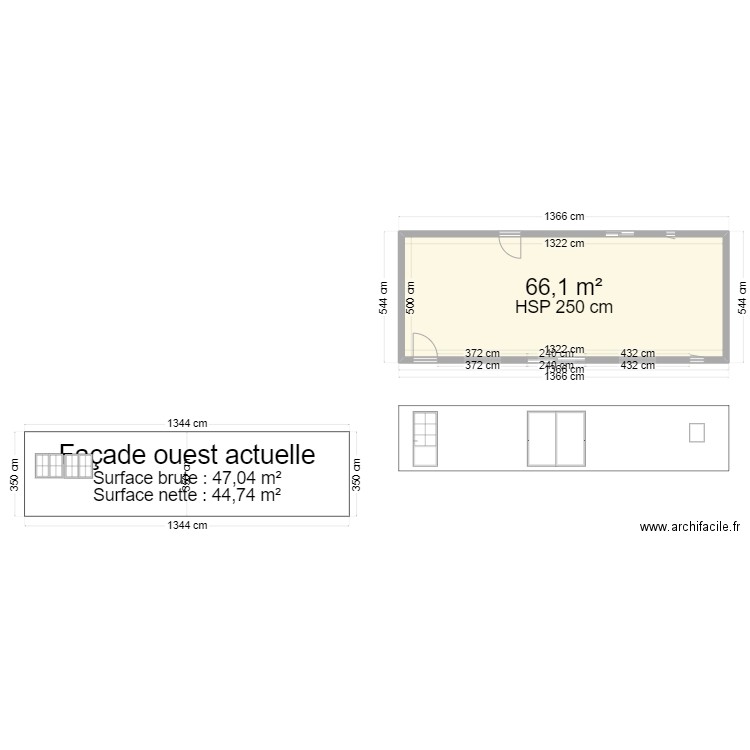 plan maison oct2024. Plan de 1 pièce et 66 m2