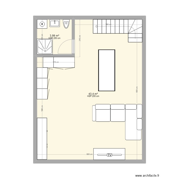 Future maison ruru et rere 2. Plan de 2 pièces et 47 m2