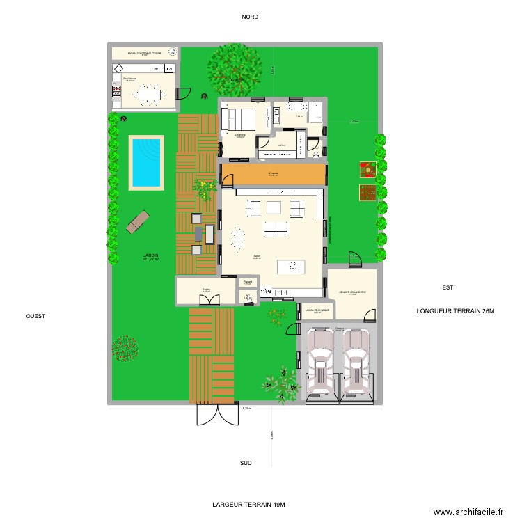 VILLAS PLAN BEA  PROJET 2025. Plan de 15 pièces et 695 m2