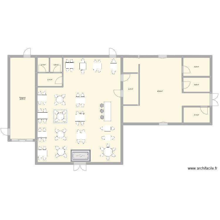 ingenierie pop up. Plan de 10 pièces et 203 m2