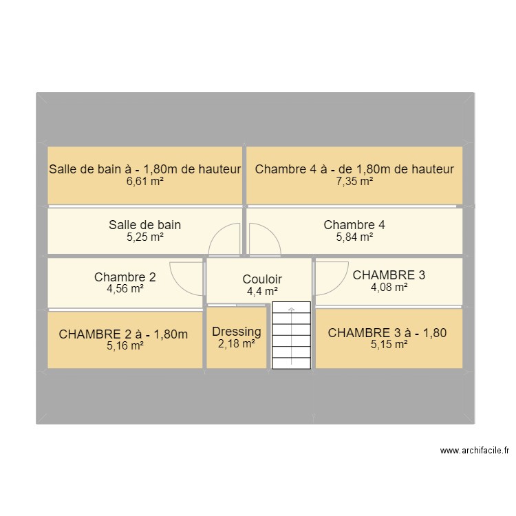 FERRANDO. Plan de 25 pièces et 212 m2