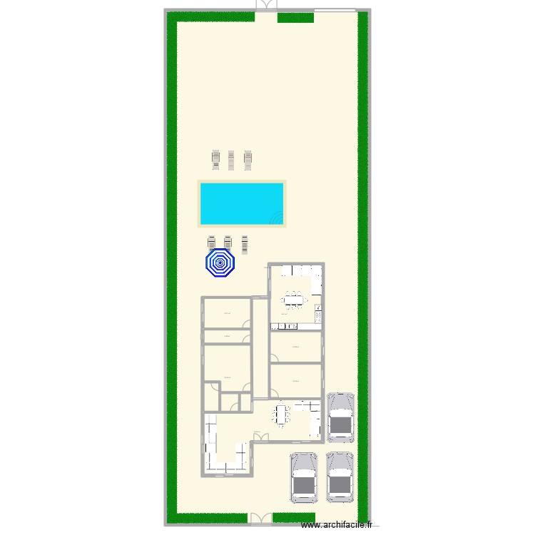 PLAN DE 198M RDC. Plan de 8 pièces et 1147 m2