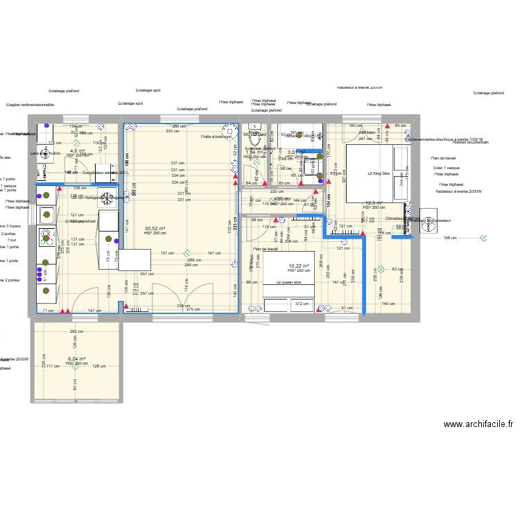 EN COURS2. Plan de 8 pièces et 70 m2