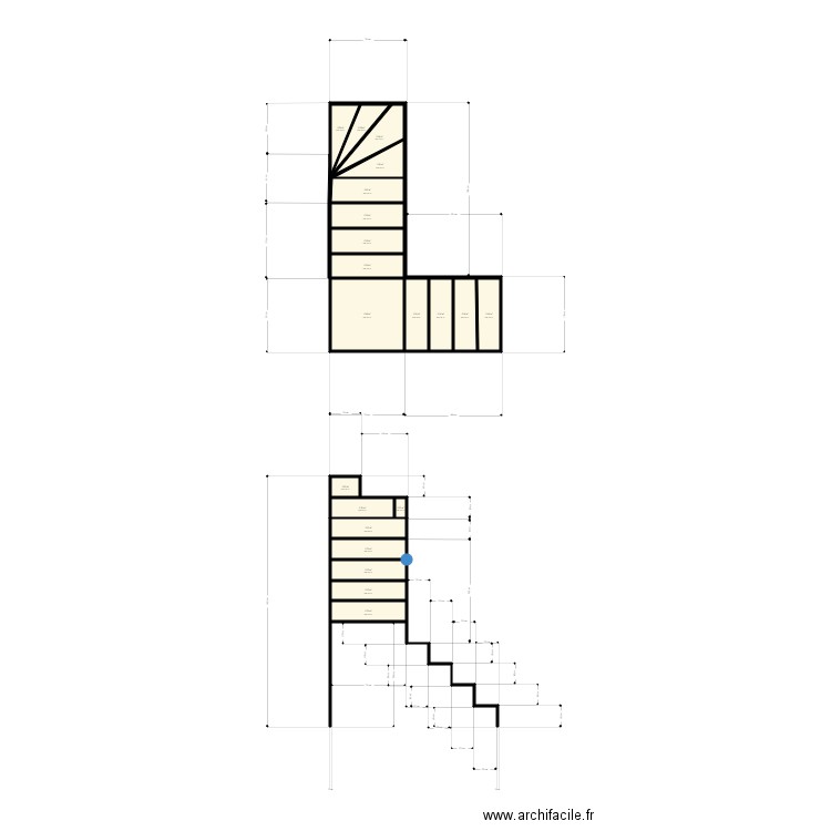 escalier garage. Plan de 21 pièces et 3 m2