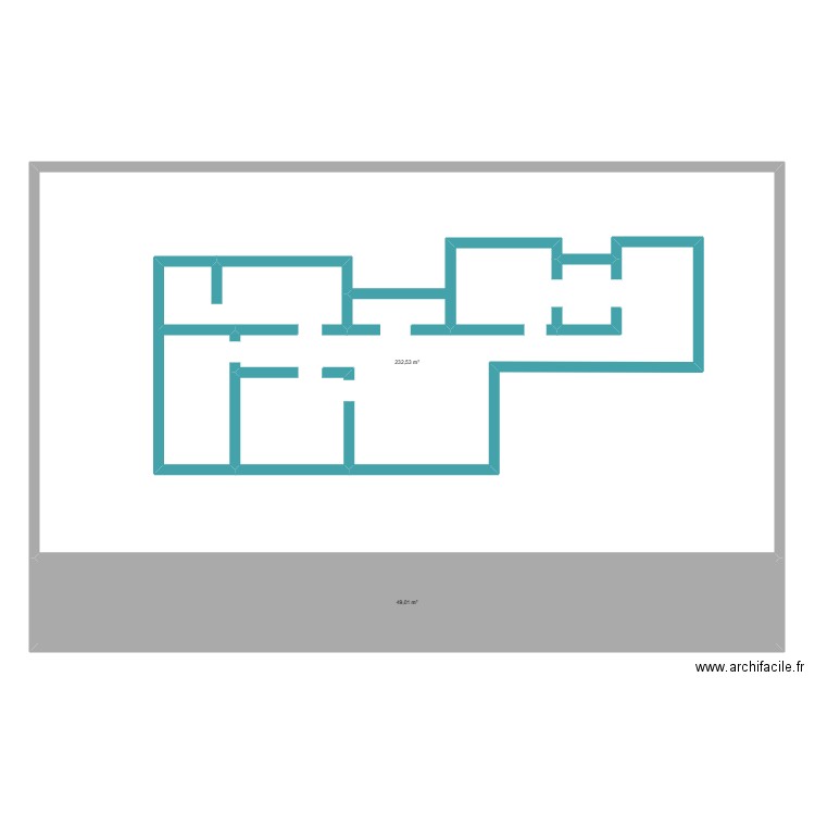 clinique vétérinaire . Plan de 2 pièces et 282 m2